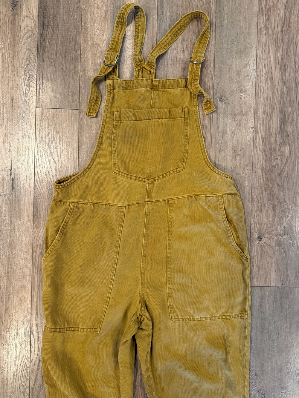 aerie Mustard Overalls Jumpsuit - Picture 2 of 8